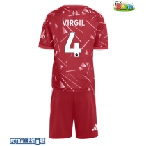 Liverpool Virgil van Dijk #4 Hjemmedraktsett Barn 2026-27 Kortermet (+ Korte bukser)